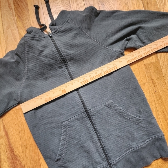 Pact Gray Zip-Up Hoodie with French Terry liner size small organic sustainable - Picture 9 of 9